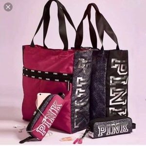 VS Pink Tote & Tech Clutch